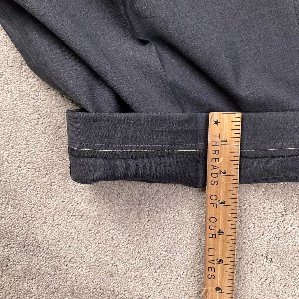 SACARI CLASSIC Suit Mens 56S 48W 26L Charcoal Gray Super 150 Wool Classic Career